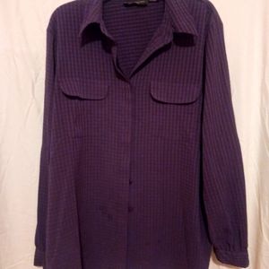 Sari Jacobs 20W Purple Blouse